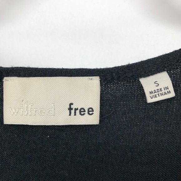 Wilfred Free Aritzia Black Hari Longsleeve Surplice Neck Wrap style Bodysuit S - Picture 5 of 16